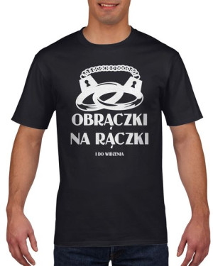 Koszulka męska Obrączki na rączki S Czarny