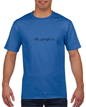 Koszulka męska Google it XL Niebieski