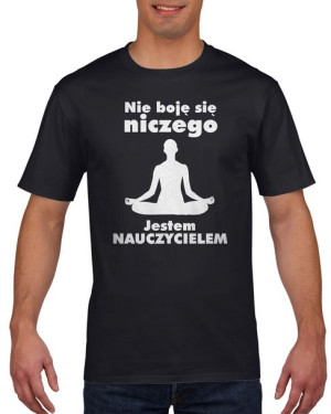 Koszulka męska Jestem nauczycielem M Czarny