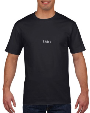 Koszulka męska iShirt S Czarny