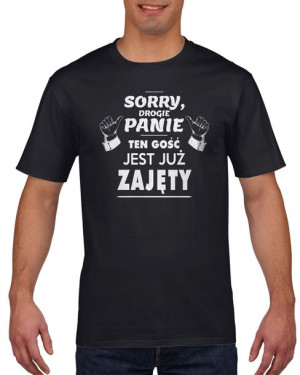 Koszulka męska Ten gość jest już zajęty XL Czarny