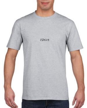 Koszulka męska iShirt S Szary