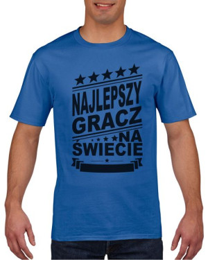 Koszulka męska Najlepszy gracz na świecie XL Niebieski
