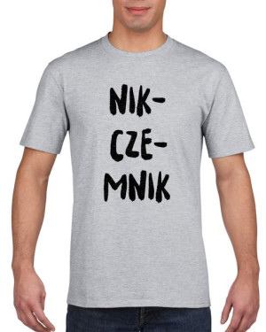 Koszulka męska Nikczemnik XL Szary