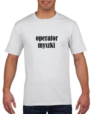 Koszulka męska Operator myszki L Biały