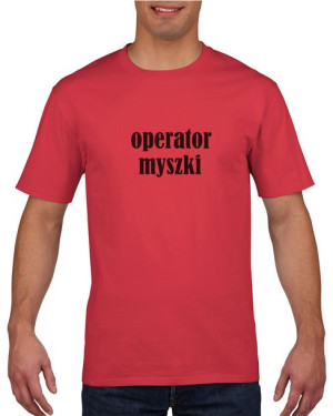 Koszulka męska Operator myszki S Czerwony