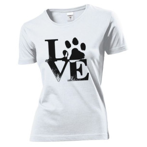 Koszulka damska Love animals Kocham zwierzęta L Biały