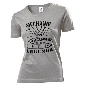 Koszulka damska Mechanik Człowiek Mit Legenda XL Szary