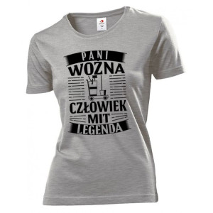 Koszulka damska Woźna Człowiek Mit Legenda XL Szary