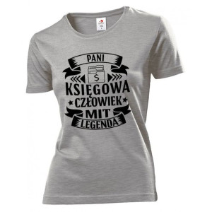 Koszulka damska Księgowa Człowiek Mit Legenda L Szary