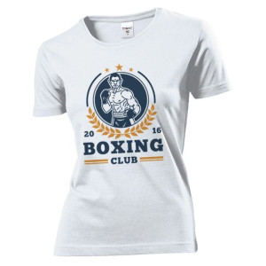 Koszulka damska Boxing Club Boks Bokser S Biały