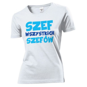 Koszulka damska Szef wszystkich szefów L Biały