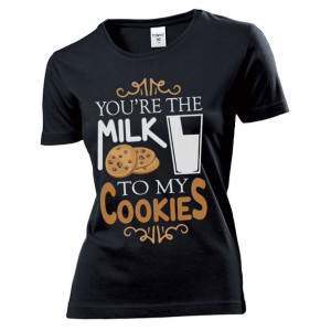 Koszulka damska You're the milk to my cookies L Czarny