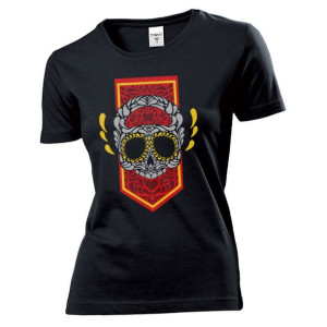 Koszulka damska Czaszka Santa Muerte XXL Czarny