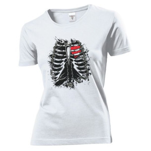 Koszulka damska Szkielet kości M Biały
