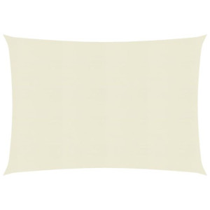 Żagiel przeciwsłoneczny, 160 g/m², kremowy, 3x4 m, HDPE