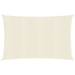 Żagiel przeciwsłoneczny, 160 g/m², kremowy, 4x5 m, HDPE