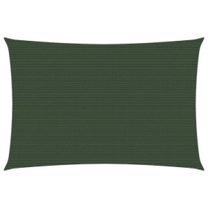 Żagiel przeciwsłoneczny, 160 g/m², ciemnozielony, 2,5x4 m, HDPE