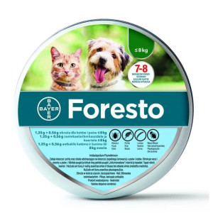 Bayer Foresto Obroża dla Psa i Kota do 8 kg