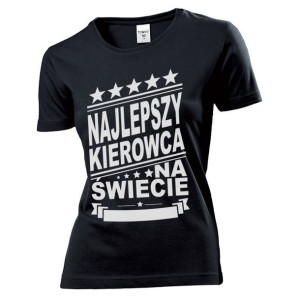 Koszulka damska Najlepszy kierowca na świecie M Czarny