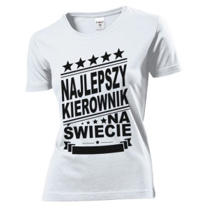 Koszulka damska Najlepszy kierownik na świecie S Biały