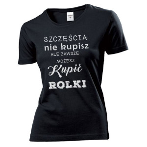 Koszulka damska Szczęścia nie kupisz XL Czarny