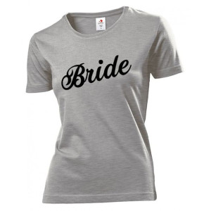 Koszulka damska Bride Panna młoda M Szary