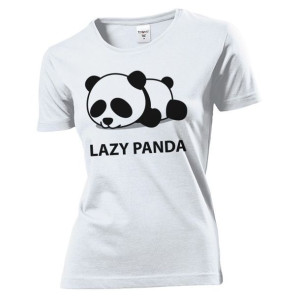Koszulka damska Leniwa panda XL Biały