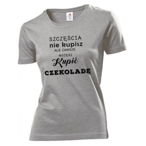 Koszulka damska Szczęścia nie kupisz M Szary