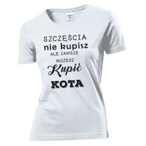 Koszulka damska Szczęścia nie kupisz M Biały