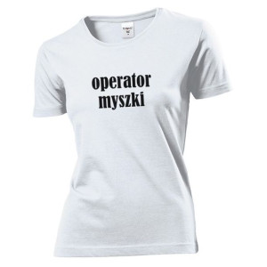 Koszulka damska Operator myszki L Biały