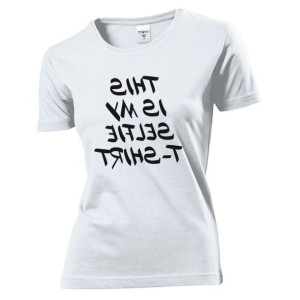 Koszulka damska Selfie T-shirt XL Biały