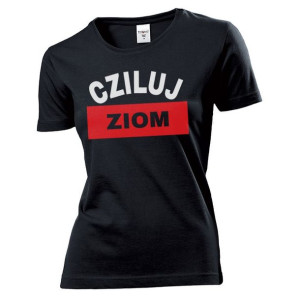 Koszulka damska Cziluj ziom M Czarny