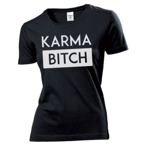 Koszulka damska Karma bitch M Czarny