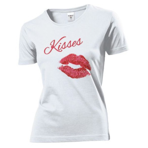 Koszulka damska Kisses całusy XL Biały