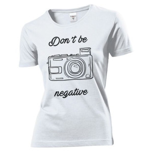 Koszulka damska Don't be negative XXL Biały