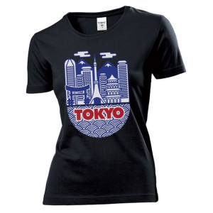 Koszulka damska Tokio Japonia S Czarny