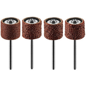 Taśma szlifierska 12.7 mm, K60, K80, K120, K240, zestaw 100 szt, + trzpień