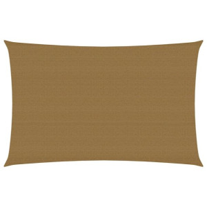 Żagiel przeciwsłoneczny, 160 g/m², taupe, 2x4 m, HDPE