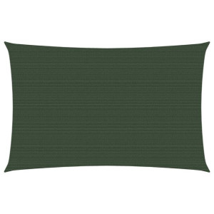 Żagiel przeciwsłoneczny, 160 g/m², ciemnozielony, 2x4,5 m, HDPE