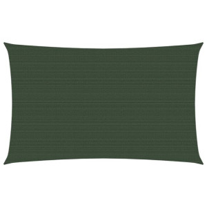 Żagiel przeciwsłoneczny, 160 g/m², ciemnozielony, 2x5 m, HDPE