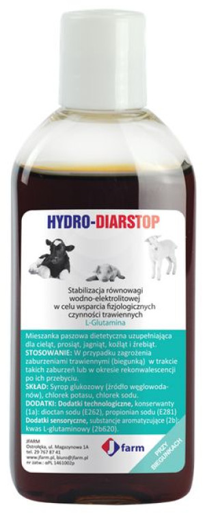 JFARM Hydro-Diarstop 100ml Elektrolity dla cieląt