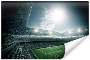 Fototapeta DEKORACYJNA Stadion Piłkarski Efekt 3D 270cm x 180cm