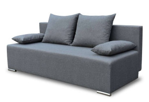 Sofa rozkładana grafitowa kanapa sprężyny bonell BIRD Komfort