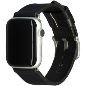 Dbramante1928 Bornholm Pasek Watch Strap 44mm - Black/silver