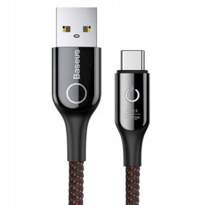 Baseus C-Shaped Light | Kabel z diodą LED USB - Type-C szybkie ładowanie Qu
