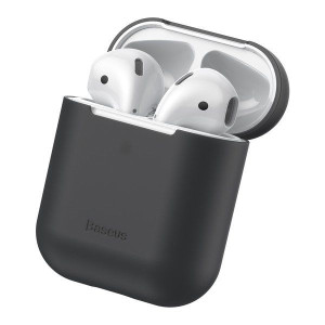Baseus Super Thin | Etui silikonowe case pokrowiec na słuchawki AirPods 2ge