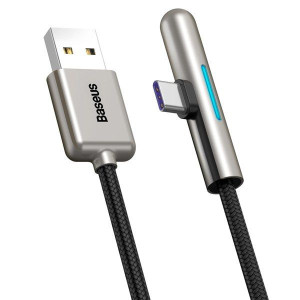 Baseus Iridescent Lamp HW | Kątowy kabel USB - Type-C Huawei Super Charge 5