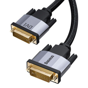 Baseus Enjoyment Series DVI Male | Kabel przewód DVI - DVI 2K60Hz 24-pin du