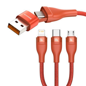 Baseus Flash Series | Kabel USB USB-C Type-C Lightning Micro PD 20W 100W QC